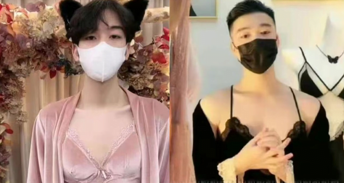 En China prohíben a mujeres modelar lencería y los hombres comienzan a hacerlo