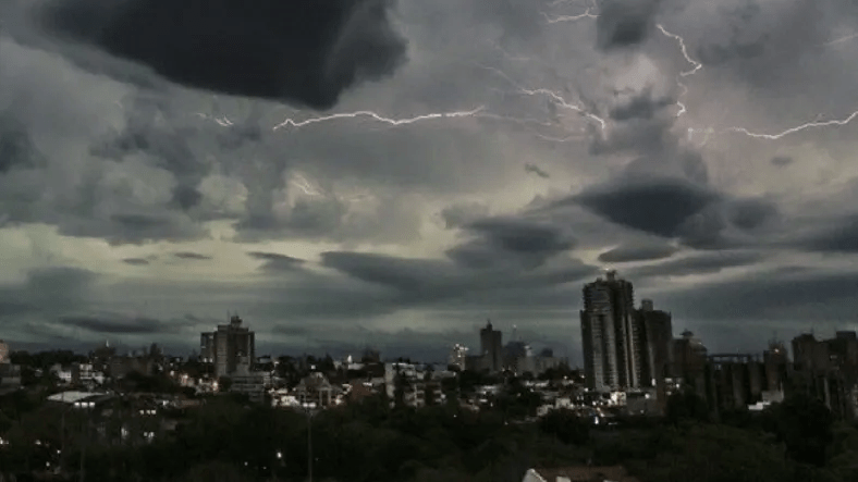 Meteorología: pronostican martes caluroso con lluvias y tormentas en Paraguay
