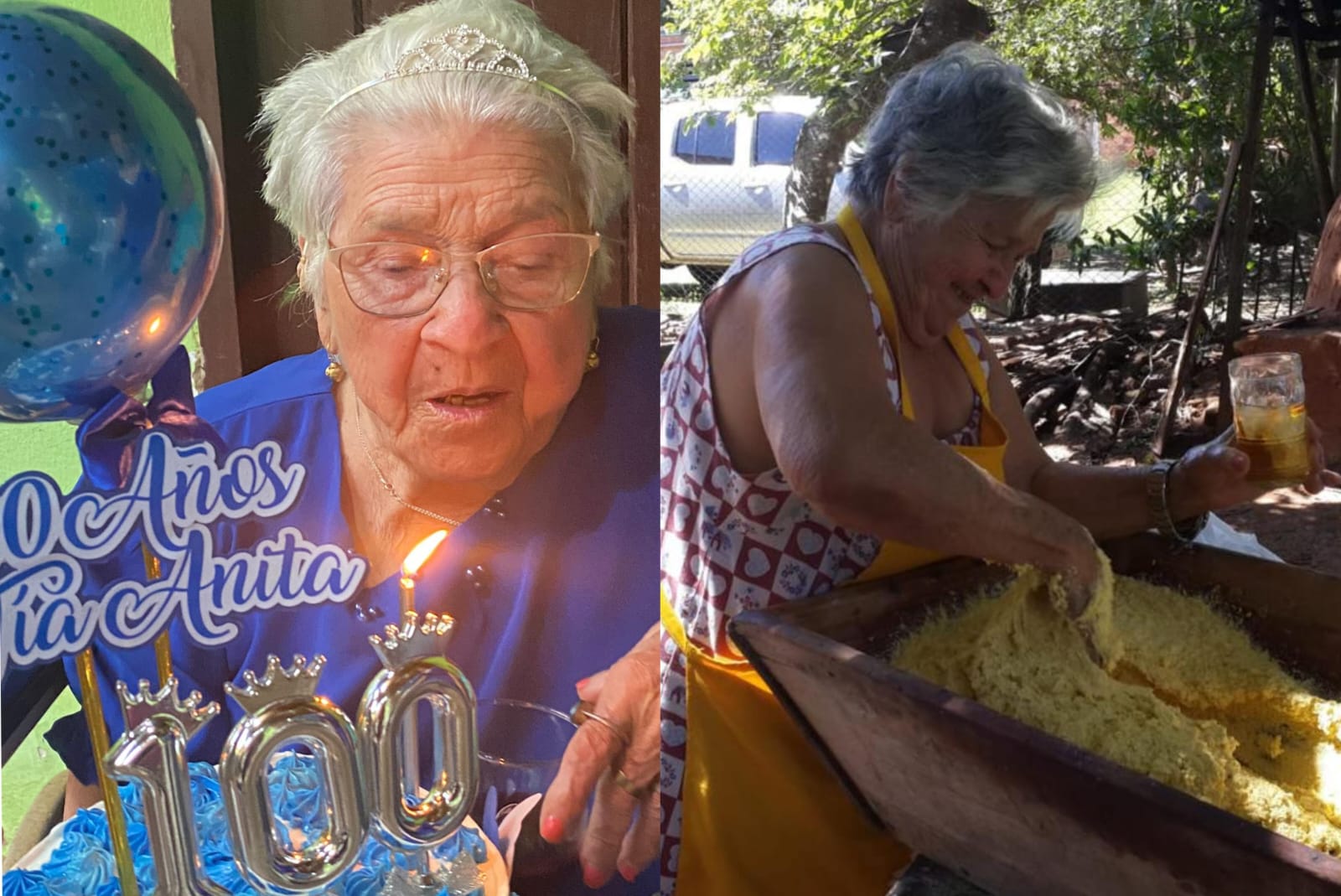 Tributo a la vida por los festejos de 100 años de la tía abuela Anita