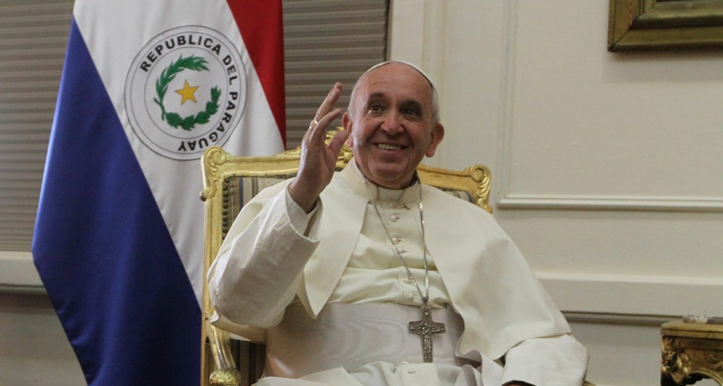 El Papa Francisco saluda a Paraguay por Día de la Independencia