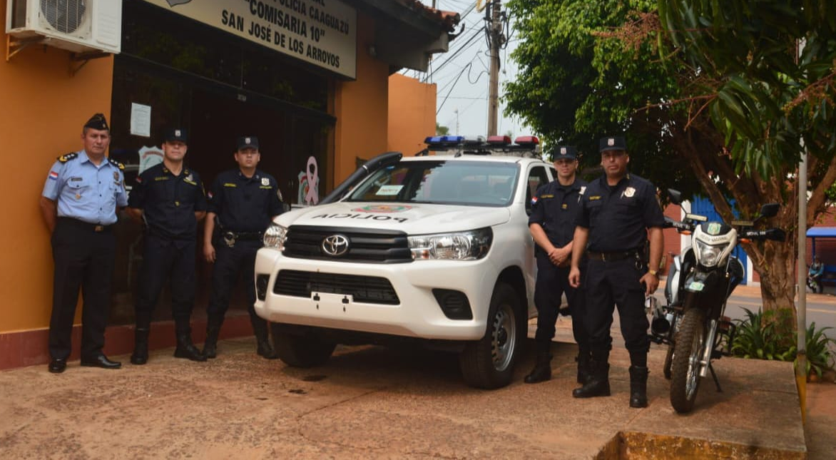 Comisaría Policial de San José de los Arroyos cuenta con una nueva patrullera