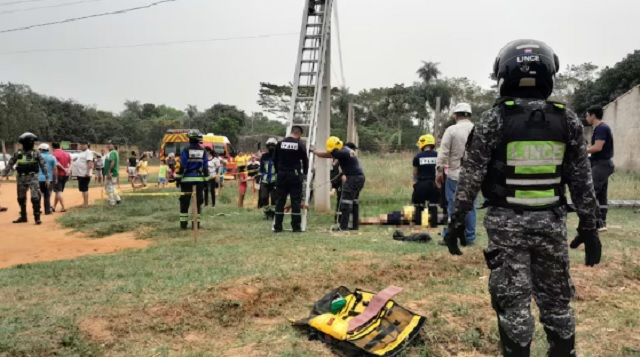 Hombre muere electrocutado tras subir a columna de la ANDE en Ypané