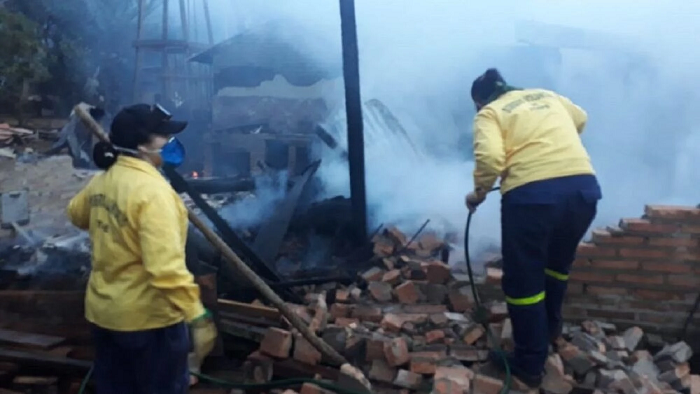 Tragedia en Guairá: Hombre fallece en incendio de vivienda