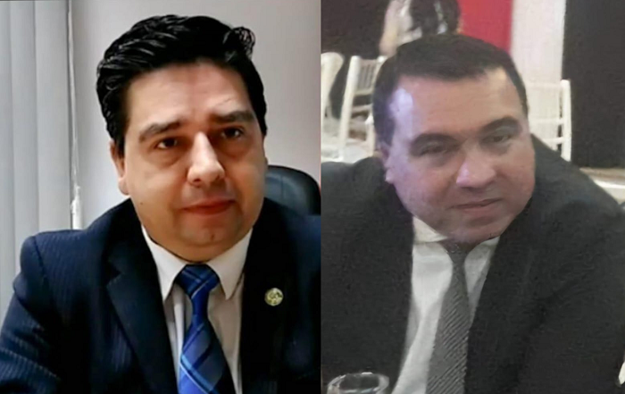 Juez Carlos Zelaya y el Juez César Narváez