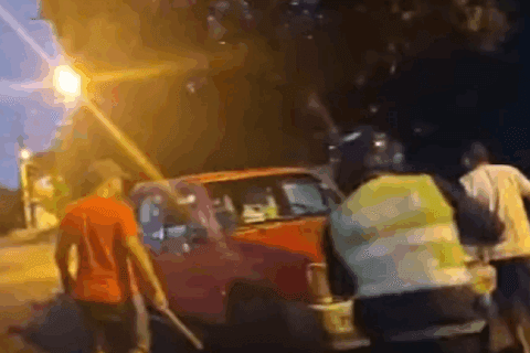 Ebrios golpean a policías y quedan detenidos tras persecución en Fernando de la Mora