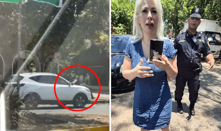 Imputan a conductora que llevó a policía sobre el capó de su rodado Imputan a conductora que llevó a policía sobre el capó de su rodado