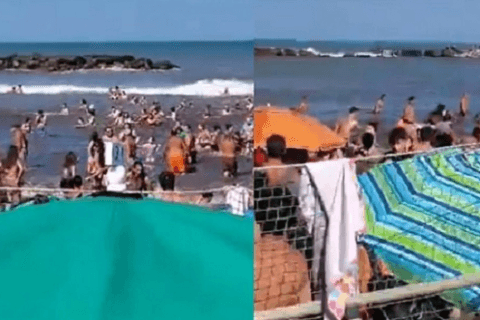 Ola gigante deja un muerto y decenas de heridos en Argentina