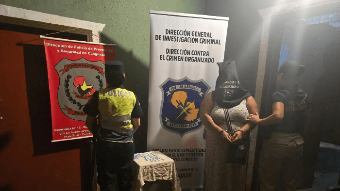 La “madama del crack” es detenida tras un procedimiento contra el microtráfico en Caaguazú