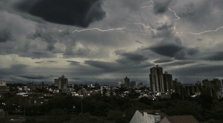 Meteorología: alertan sobre tormentas intensas en Paraguay hoy y mañana