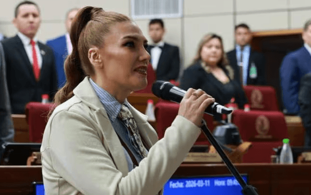Guadalupe Aveiro asume como senadora titular en reemplazo de Erico Galeano