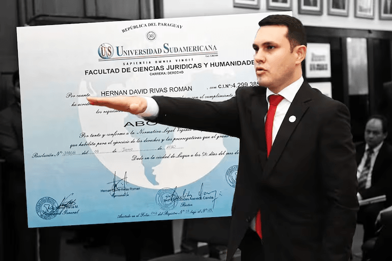 Hernán Rivas es sobreseído de causa por presunto uso de título falso de abogado