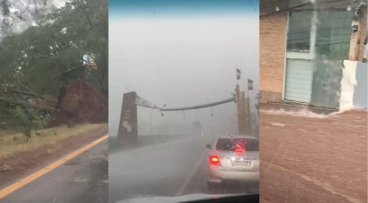 Tormenta causa estragos en varios puntos de Alto Paraná