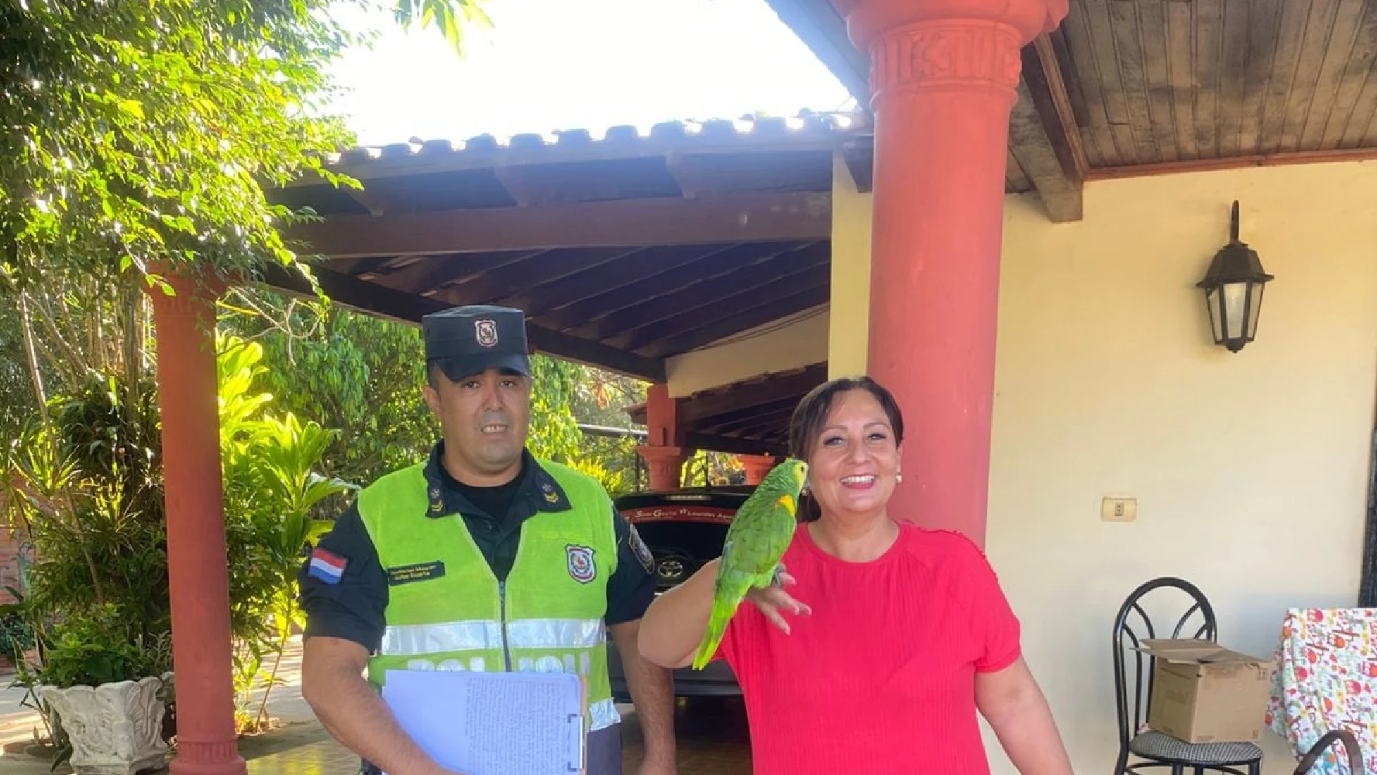 Guairá: Roba un loro, se arrepiente y cae al intentar devolverlo Guairá: Roba un loro, se arrepiente y cae al intentar devolverlo