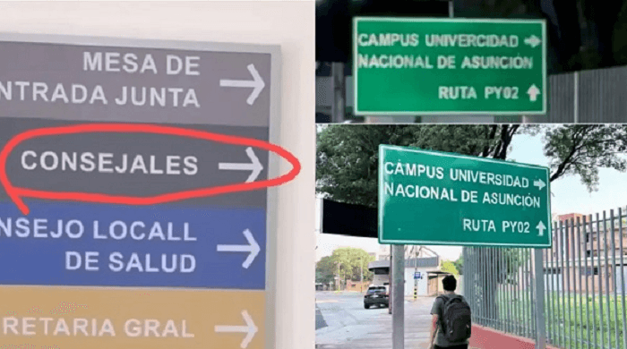 Luque: error ortográfico en cartel se vuelve viral