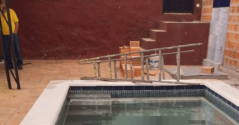 Albañil muere tras caer a una piscina en Mariano Roque Alonso