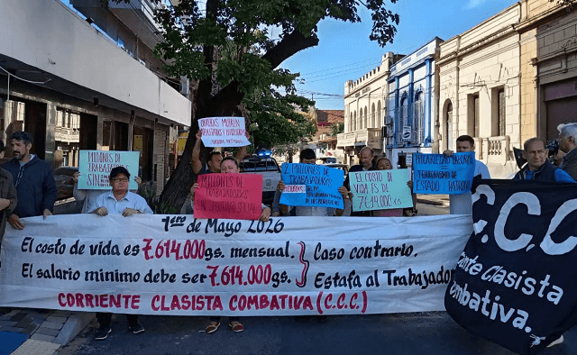 Gremios plantean salario mínimo de G. 7.614.000 por el alto costo de vida