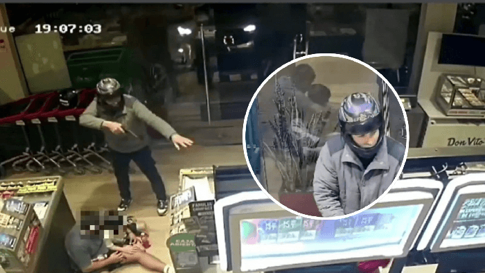 Delincuente cae en persecución tras asalto a un minimercado, donde redujo a cliente y un niño