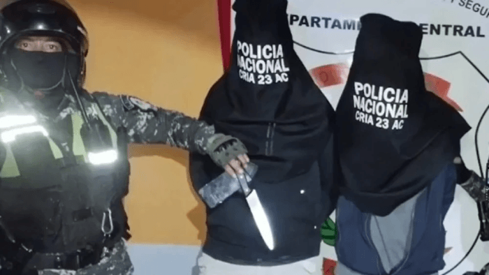 Suboficial de la Marina y supuesto cómplice son detenidos por asalto a un adolescente en Ypané