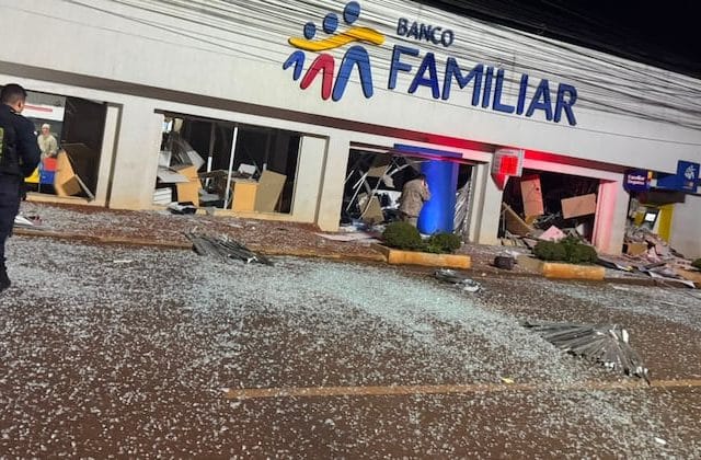 Asalto con explosivos a GNB, Familiar y Ueno de Santa Rita en simultáneo