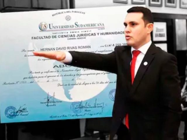 Juicio a Hernán Rivas: inicia el camino para saber si usó un título falso de abogado o no Juicio a Hernán Rivas: inicia el camino para saber si usó un título falso de abogado o no