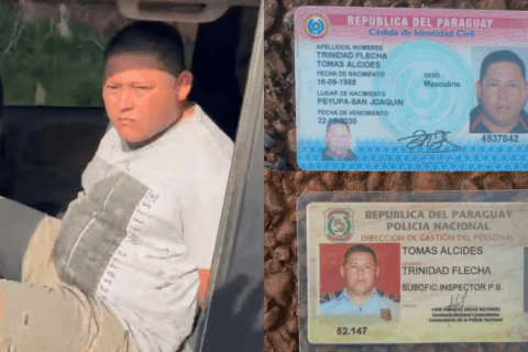 Policía detenido con arsenal de armas fue denunciado por desalojo ilegal en Yasy Cañy