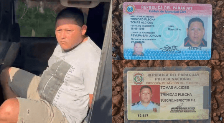 Policía detenido con arsenal de armas fue denunciado por desalojo ilegal en Yasy Cañy