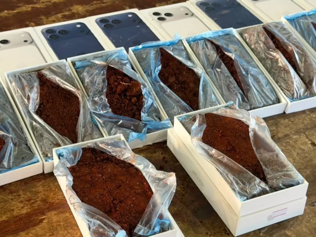Llevaba cajas con tierra en vez de celulares y cayó en control de Brasil