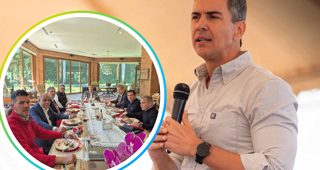 Santiago Peña niega quiebre en el Partido Colorado tras pedido de informe de senadores de HC a Ueno Bank Santiago Peña niega quiebre en el Partido Colorado tras pedido de informe de senadores de HC a Ueno Bank
