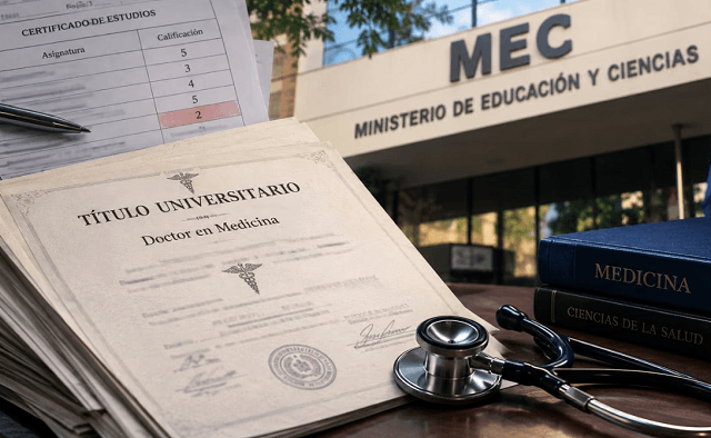 MEC registró títulos de Medicina con notas modificadas y documentos vencidos