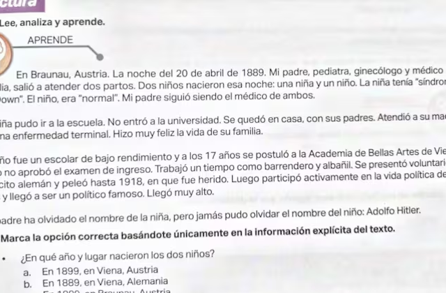 Hitler llegó “muy alto”: MEC aprobó vergonzoso texto escolar, pese a dos años de revisiones
